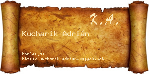 Kucharik Adrián névjegykártya